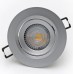 Φωτιστικό LED Χωνευτό Κινητό 5W 230V 400lm 38° 4000K Λευκό Φως Ημέρας Ασημί 21-05161